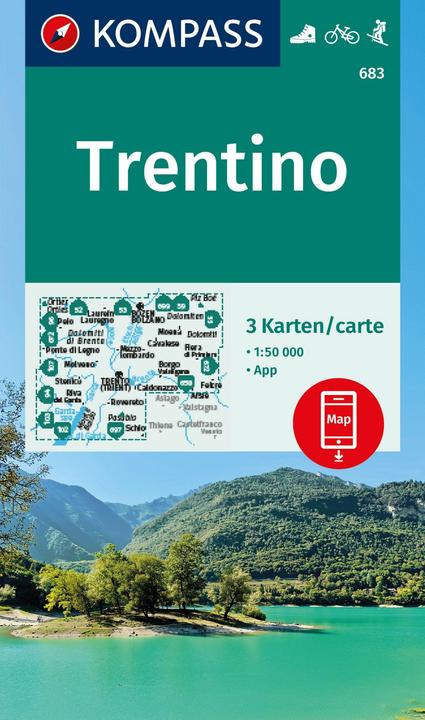 Produktbild Wanderkarten-Set 683 Trentino (3 Karten) 1:50.000