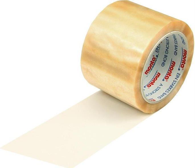 Immagine prodotto Transpak Nastro adesivo monta 220 larghezza 75mm lunghezza 66m spessore 54µ PVC trasparente silenzioso (75 mm)