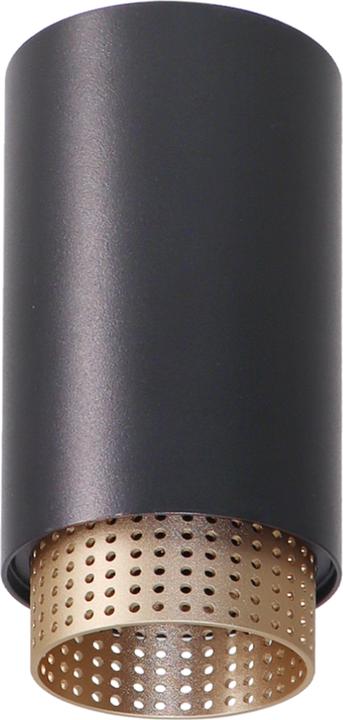 Luxula LED surface-mounted spot with, black/gold (GU10)