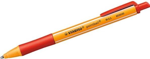 Produktbild STABILO pointball Druck-Kugelschreiber (Rot, 1 x)