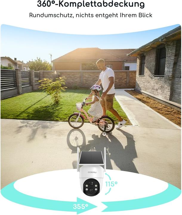 Actual product image Cooau Überwachungskamera