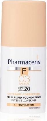 Actual product image Pharmaceris F, Liquid coverage 03 Bronz, SPF 20, 30 ml (Bronze)
