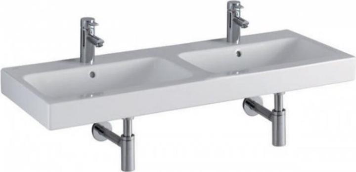 Actual product image Geberit Keramag / double washbasin iCon 120 cm white 124120000 (480 mm, 1200 mm)