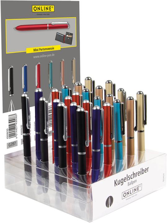 Online MINI PORTEMONAIE Stylo à bille à rotation (18x)