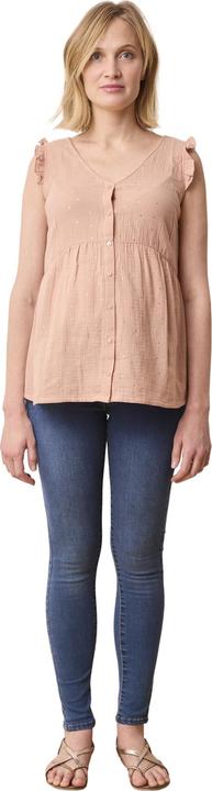 Actual product image Vertbaudet Muslin blouse for pregnancy & nursing, gold polka dots (42)