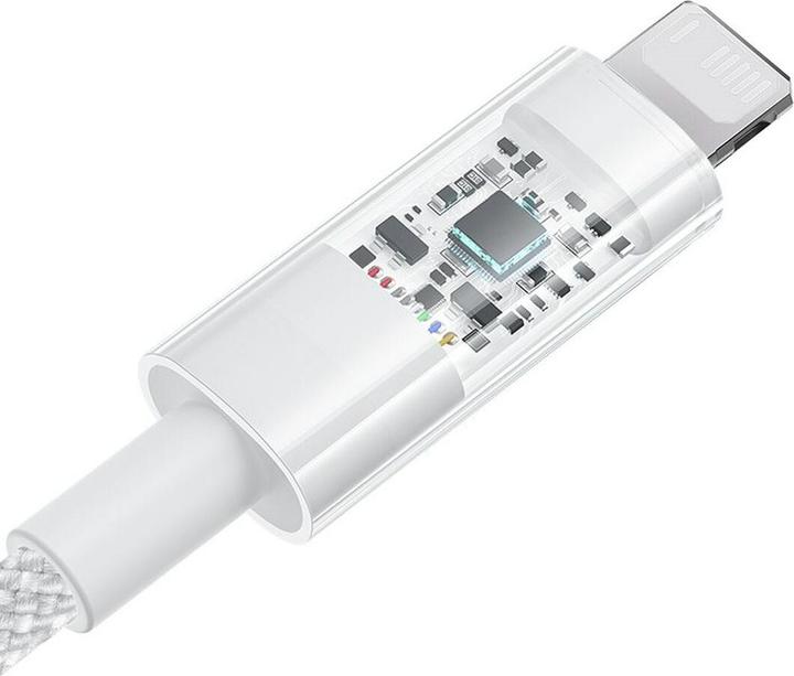 Produktbild Baseus Gem USB zu IP 2.4A Schnellladekabel 2 m Weiss (2 m)