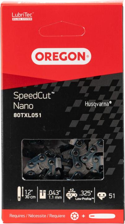 Produktbild Oregon Kette.325", 1.1 mm, 51 Treibglieder, SpeedCut Nano, Halbmeissel (Kettensäge, Sägekette)