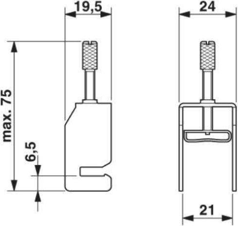 Actual product image Phoenix Contact Shield clamp (19.50 mm)