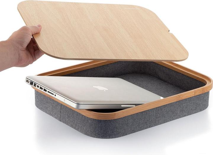 Actual product image InnovaGoods Kneeling desk with storage space - Grey