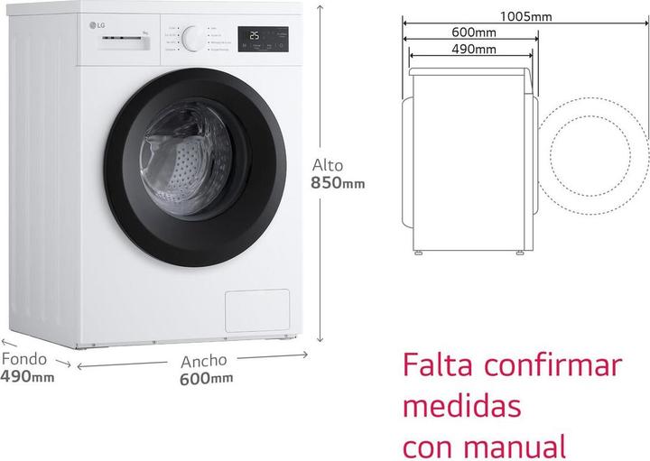 Produktbild LG Waschmaschine F4A1009NWK.ABWQCES 9 kg (9 kg)