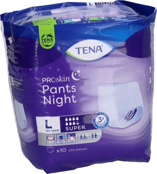 Tena Pants Night Super (10 x, Large)