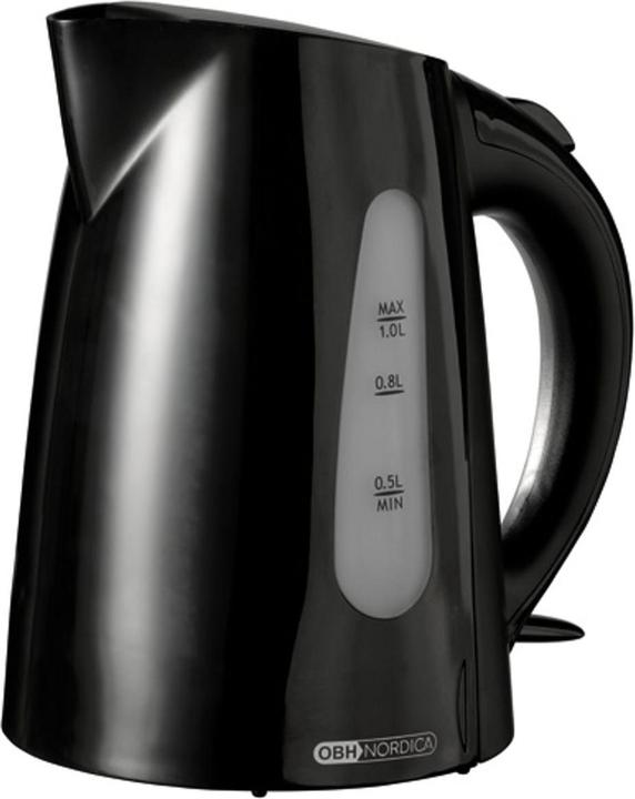 OBH Nordica Nemo, 1 L, 2200 W, Black, Water level indicator, Cordless, Filtering (1 l)