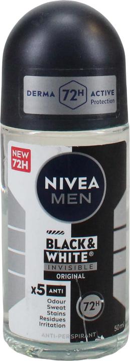 Sexy Hair Déodorant à bille Nivea Men Invisible For Black White Power (Roll-on, 50 ml)