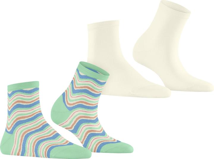 Produktbild Esprit Watercolor 2-Pack Baumwollsocken (2er Pack, 35 - 38)