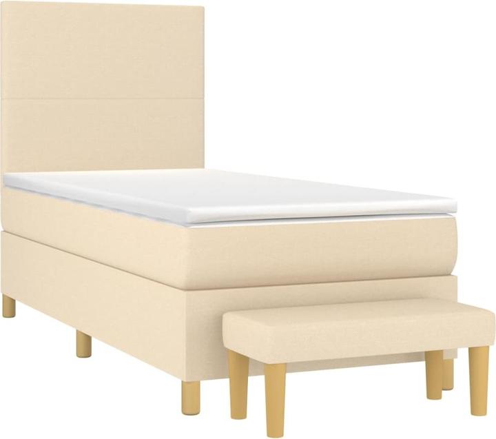 Produktbild VidaXL Bo x springbett mit Matratze 120 x 190 cm Stoff (120 x 190 cm)