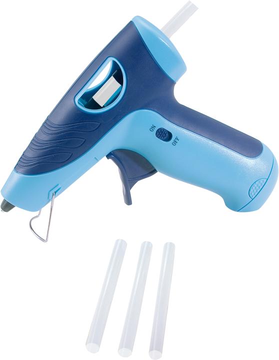 Pebaro 269ok - Heissklebepistole mit Licht, kabellos, inklusive 3 Klebesticks