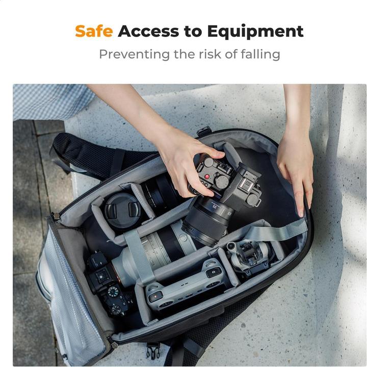 Actual product image K&F Concept KF Concept Kf13044v10 Unisex Camera Backpack (Photo backpack)