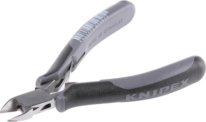 Produktbild Knipex Elektronik-Seitenschneider mit eingesetzter Hartmetallschneide ESD (120 mm)