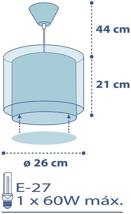 Image du produit Dalber Lampe à suspendre Police (E27)