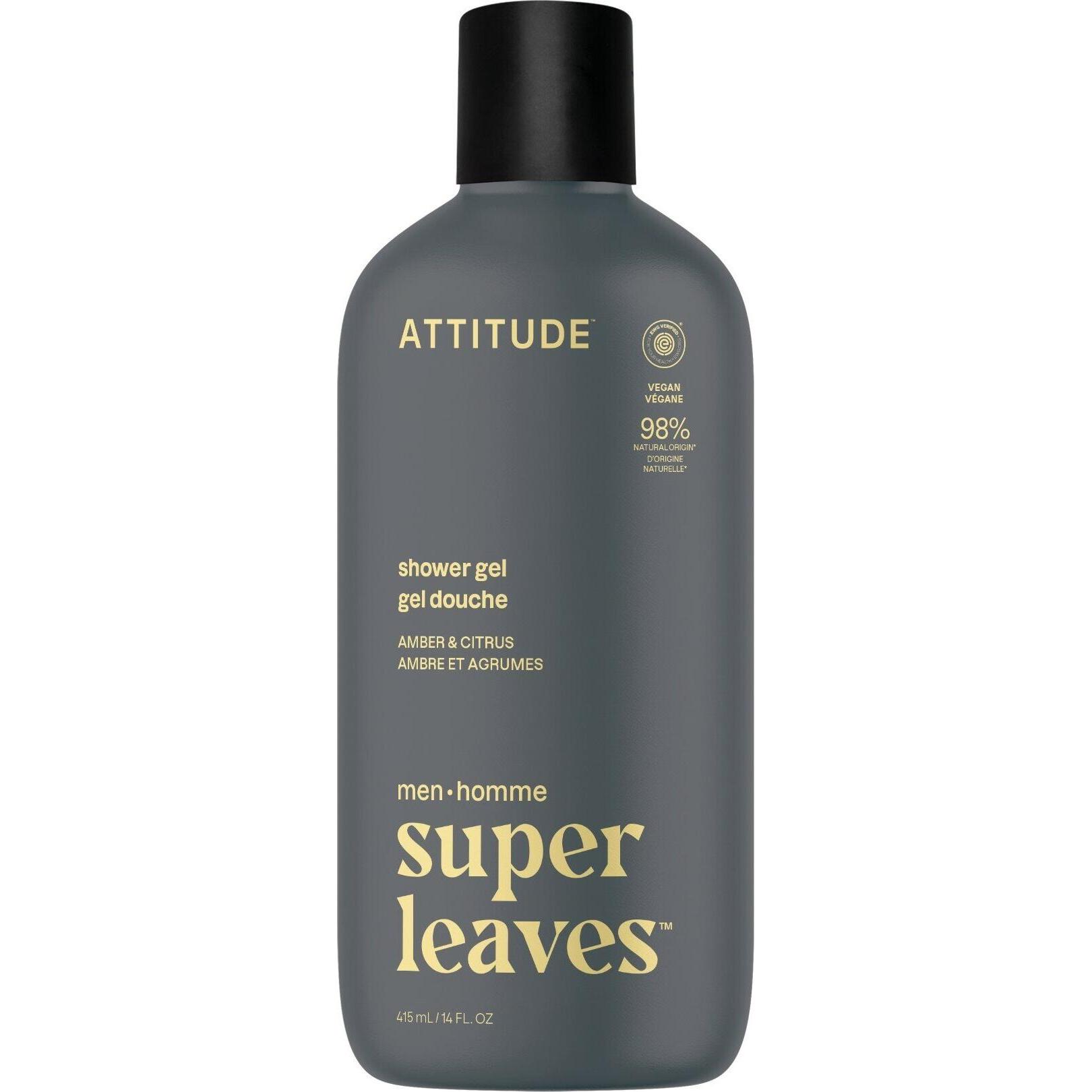 Attitude Herren-Duschgel Super Leaves Amber & Citrus (Duschgel) 415 ml (415 ml) (62872291)