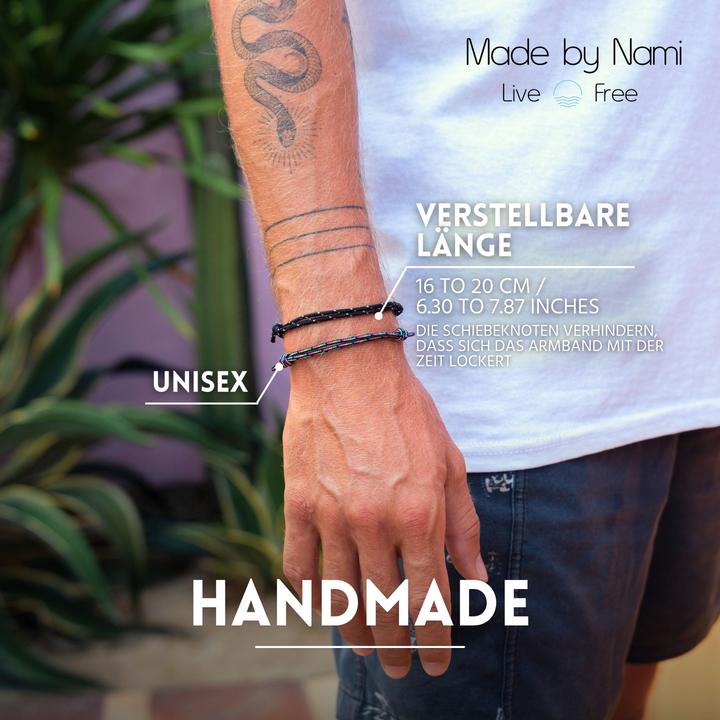 Immagine prodotto Made by Nami Surfer Armband Set (Corda da vela, Cotone)