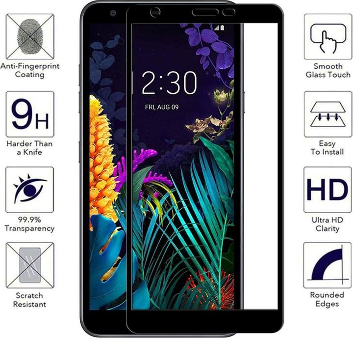 Actual product image Screenguard LG K30 Full Screen Protective Glass Film 2.5D 9H (1 pcs., K30)