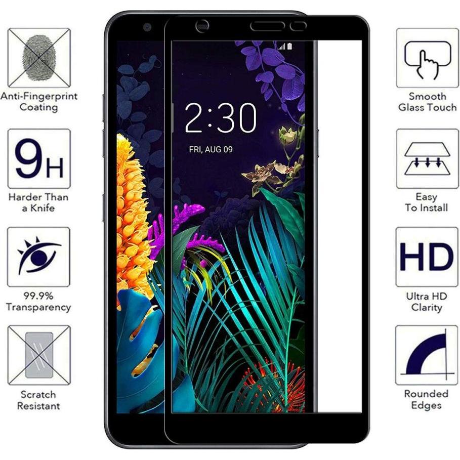 Thumbnail - Screenguard LG K30 Full Screen Panzerglas Schutzfolie 2.5D 9H (1 Stück, LG K30), Smartphone Schutzfolie, Schwarz