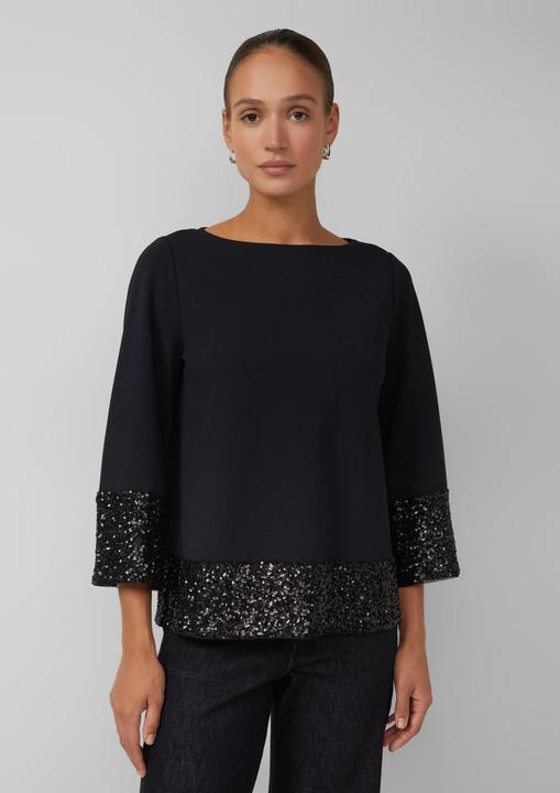 Immagine prodotto s.Oliver Bluse Tunikabluse mit Pailletten an den Säumen (32)