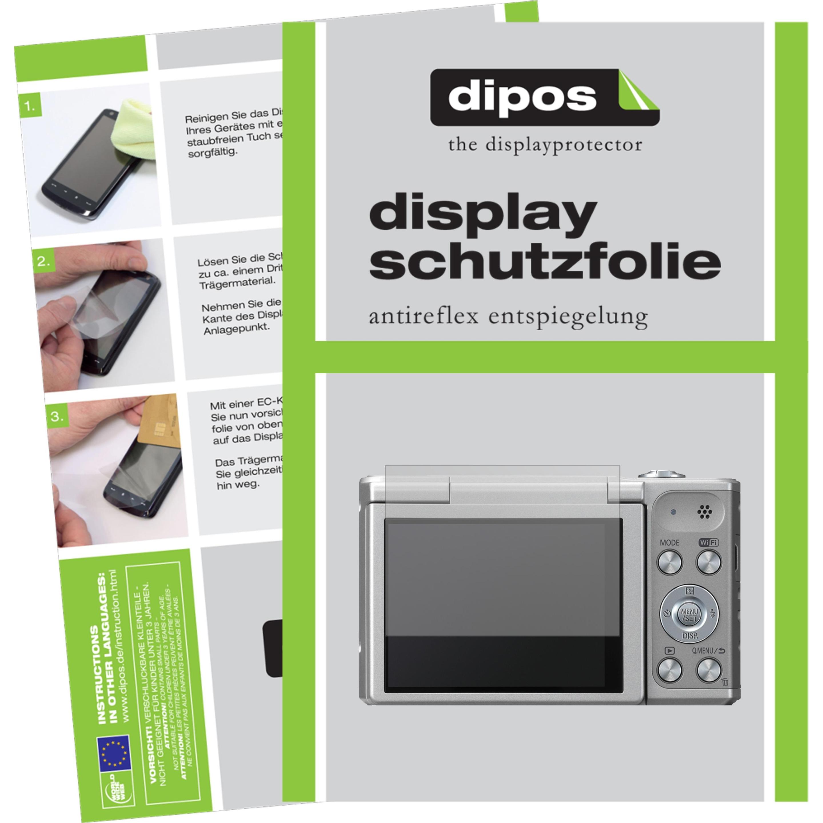 Dipos Displayschutzfolie Antireflex (Displayschutz, Lumix DMC-SZ10), Kameraschutz, Transparent