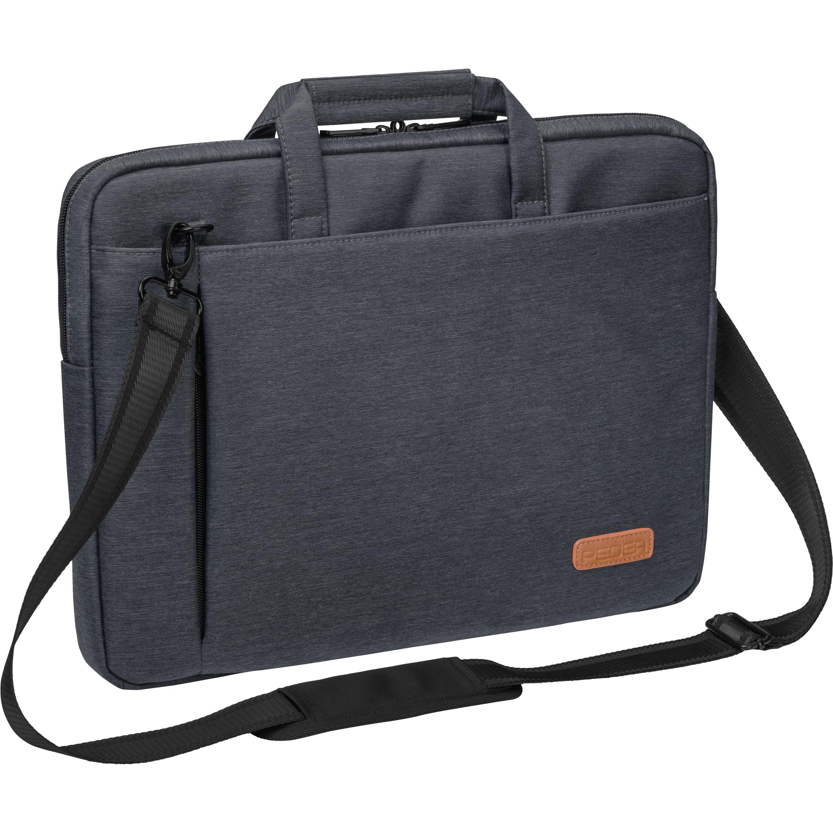 Pedea Sacoche pour ordinateur portable Elegance 15,6 pouces 39,6cm gris Compartiment pour ordinateur (15.60", Universel), Sac pour notebook, Gris