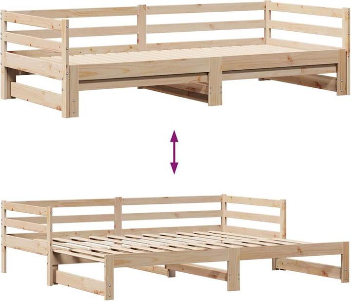 Produktbild vidaXL ausziehbares Tagesbett