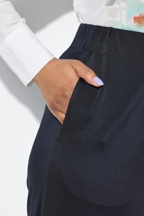 Produktbild Ulla Popken Slinky-Culotte, wadenlang, weites Bein, Elastikbund (58, 60)