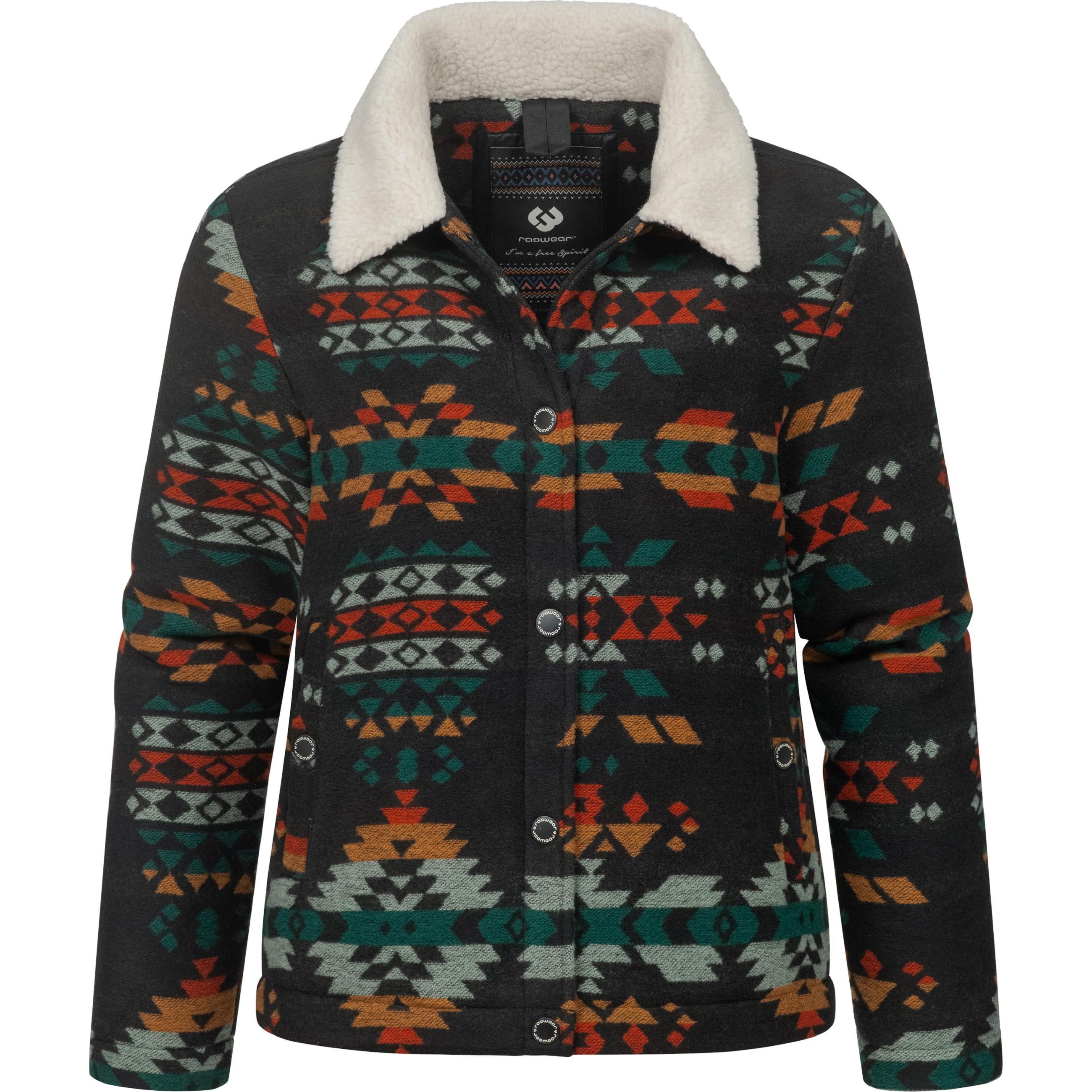 Ragwear, Damen, Jacke, Walinea Ikat (M), Schwarz, M
