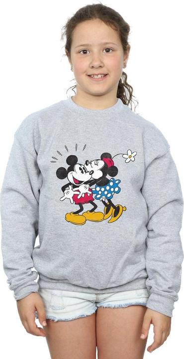 Actual product image Disney Girls Mickey Mouse Mickey And Minnie Kiss Sweatshirt (152, 158)