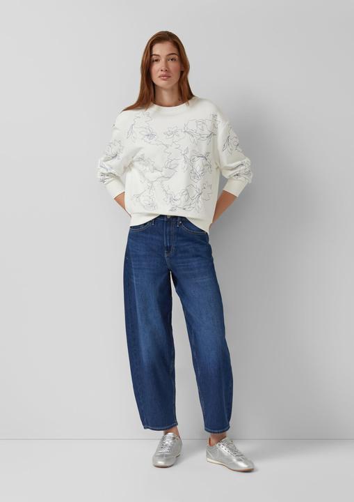 Produktbild s.Oliver Sweatshirt Sweatshirt mit Stickerei (46)