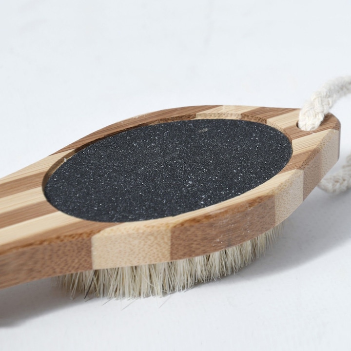 Immagine prodotto spirella Spazzola per piedi in bambù - 4 in 1 BEIGE - SPAZZOLA CORPO