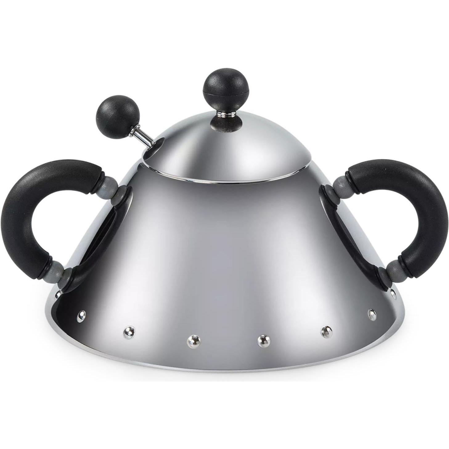 Alessi Zuckerdose, Vorratsbehälter, Silber