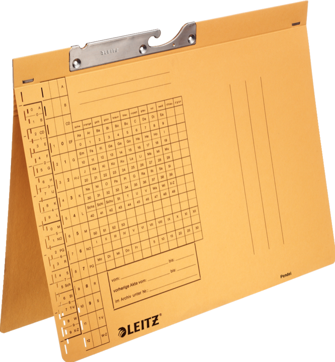 Produktbild Leitz Pendelhefter, A4, Amtsheftung, gelb, 250 g-qm (A4, 50 x)