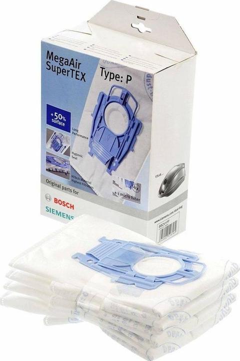 Produktbild Bosch Hausgeräte 16, Siemens Staubsaugerbeutel SuperTEX Typ P / BBZ41FP, VZ41AFP 468264 (4 x)