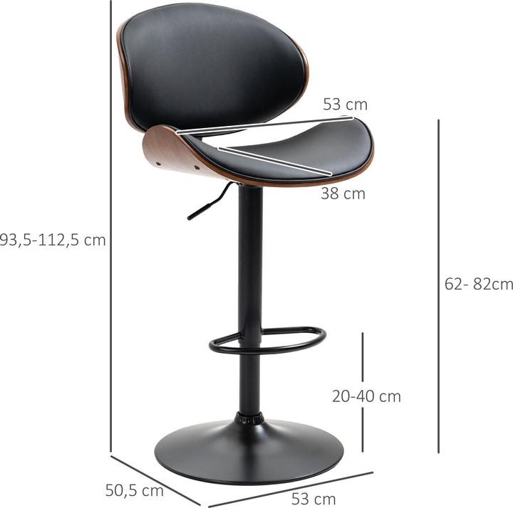 Actual product image Homcom Bar stool set
