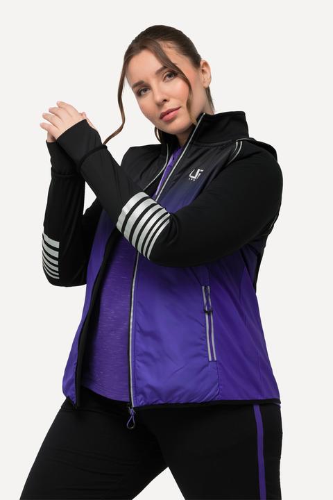 Produktbild Ulla Popken 2-in-1-Funktionsjacke, Ärmel abnehmbar, Weste, Reflektor (50, 52)