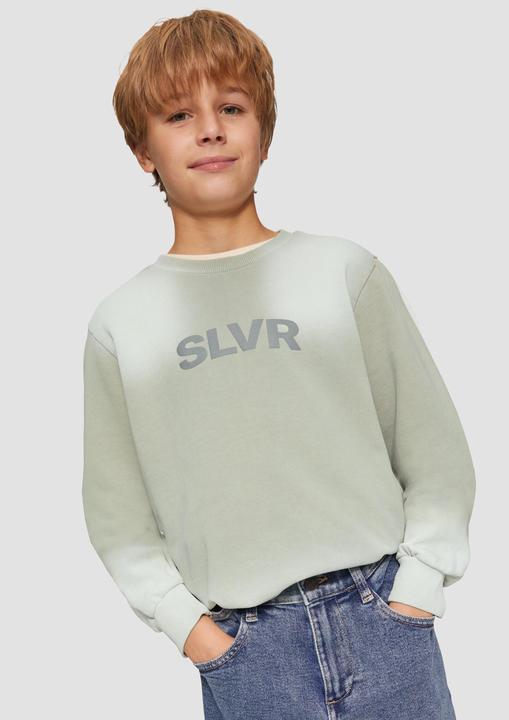 Actual product image S.Oliver Sweatshirt Baumwoll-Sweatshirt mit Spray-Effekt (158, 164)