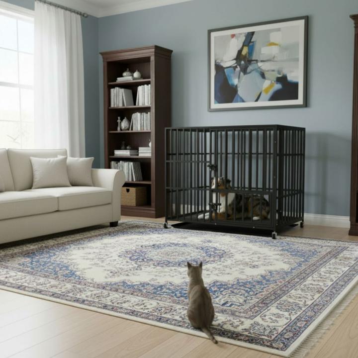 Produktbild Hermex Hundekäfig Grösse L Hundebox Haustierkäfig Indoor-Käfig Metallkäfig (Hundezwinger)