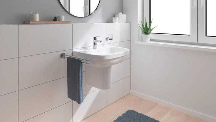 Immagine prodotto Grohe Rubinetto per lavabo Start QuickFix, posizione centrale fredda, scarico push-open, misura S, cromo
