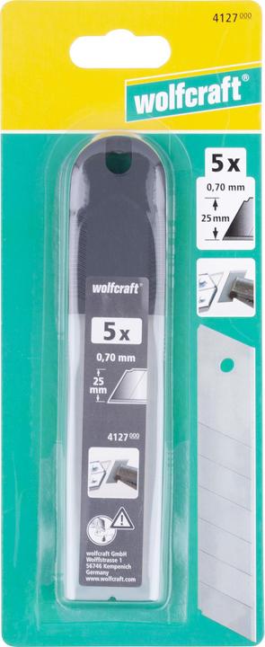 Actual product image wolfcraft wolfcraft 10 Abbrechklingen 0,7x25mm (Replacement blade)