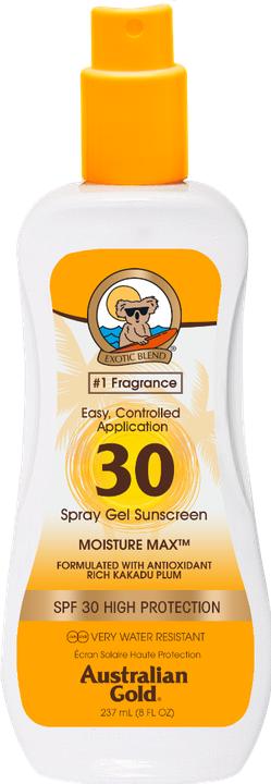 Immagine prodotto Australian Gold Gel spray trasparente (Spray solare, SPF 30, 237 ml)
