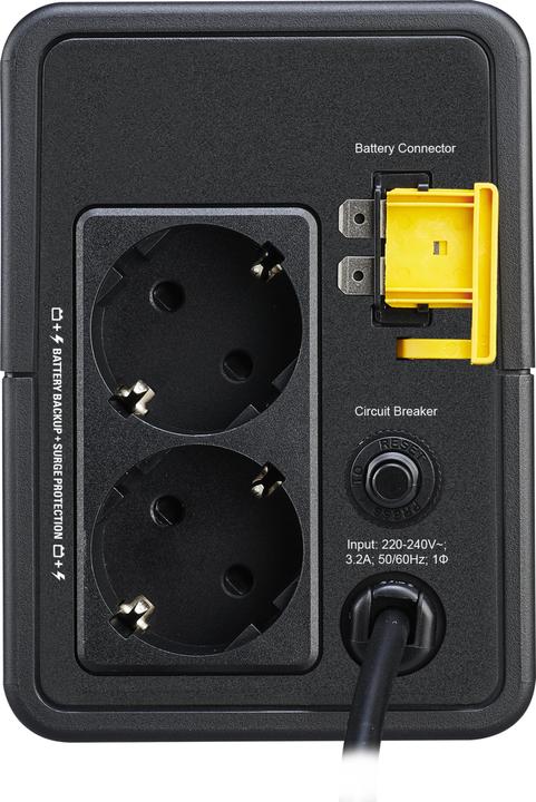 Actual product image APC BVX700LI-GR Uninterruptible Power Supply (UPS) Line-Interactive 700 VA 360 W 2 AC Outputs (700 VA, 360 W, Line-interactive UPS)