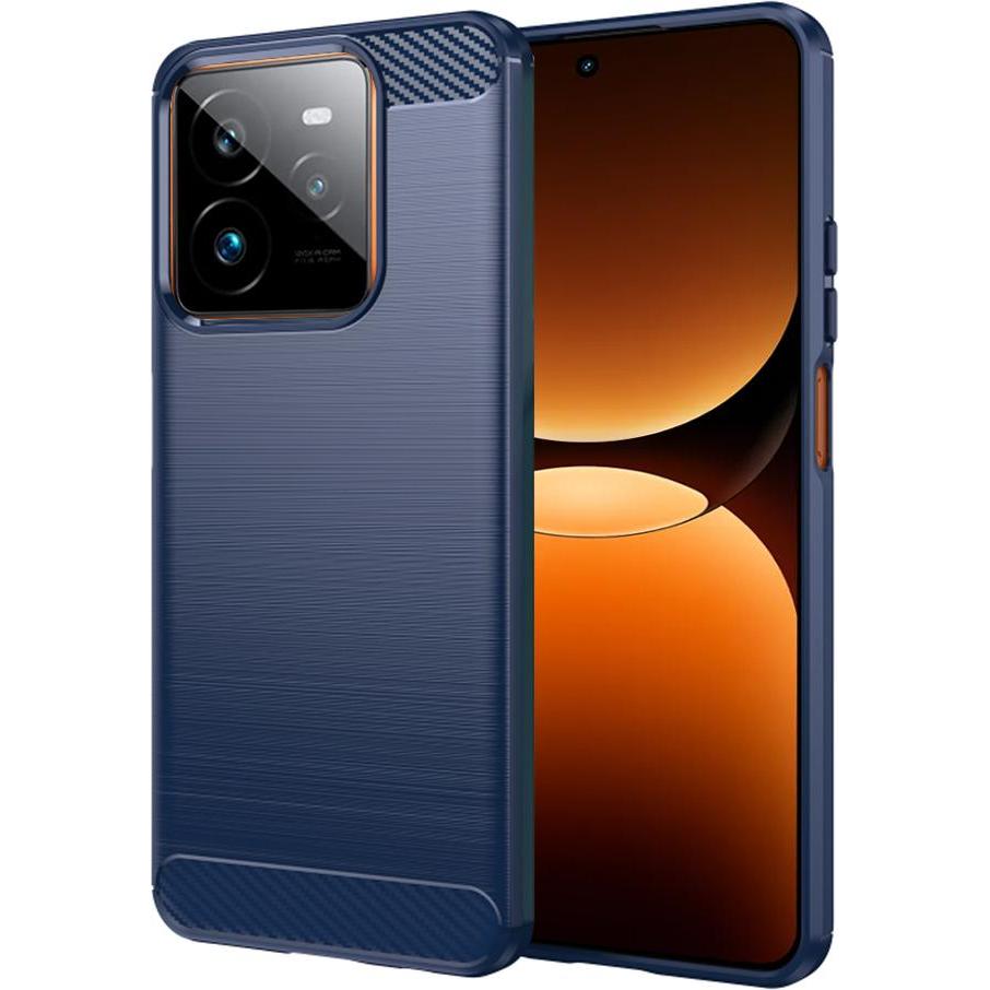 Techsuit - Carbon Silicone - Realme GT 7 Pro - Blue (Realme GT 7 Pro), Cover smartphone, Blu