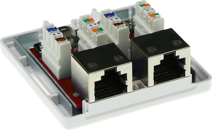 Produktbild ACT Surface mounted box shielded 2 ports CAT6A. Type: CAT6A Wall mountbox c6a 2p shielded (Kabel)