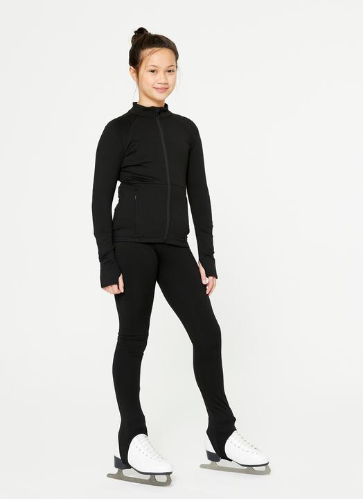 Immagine prodotto Axelys Leggings da allenamento per pattinaggio artistico per bambini - Nero (5, 6)